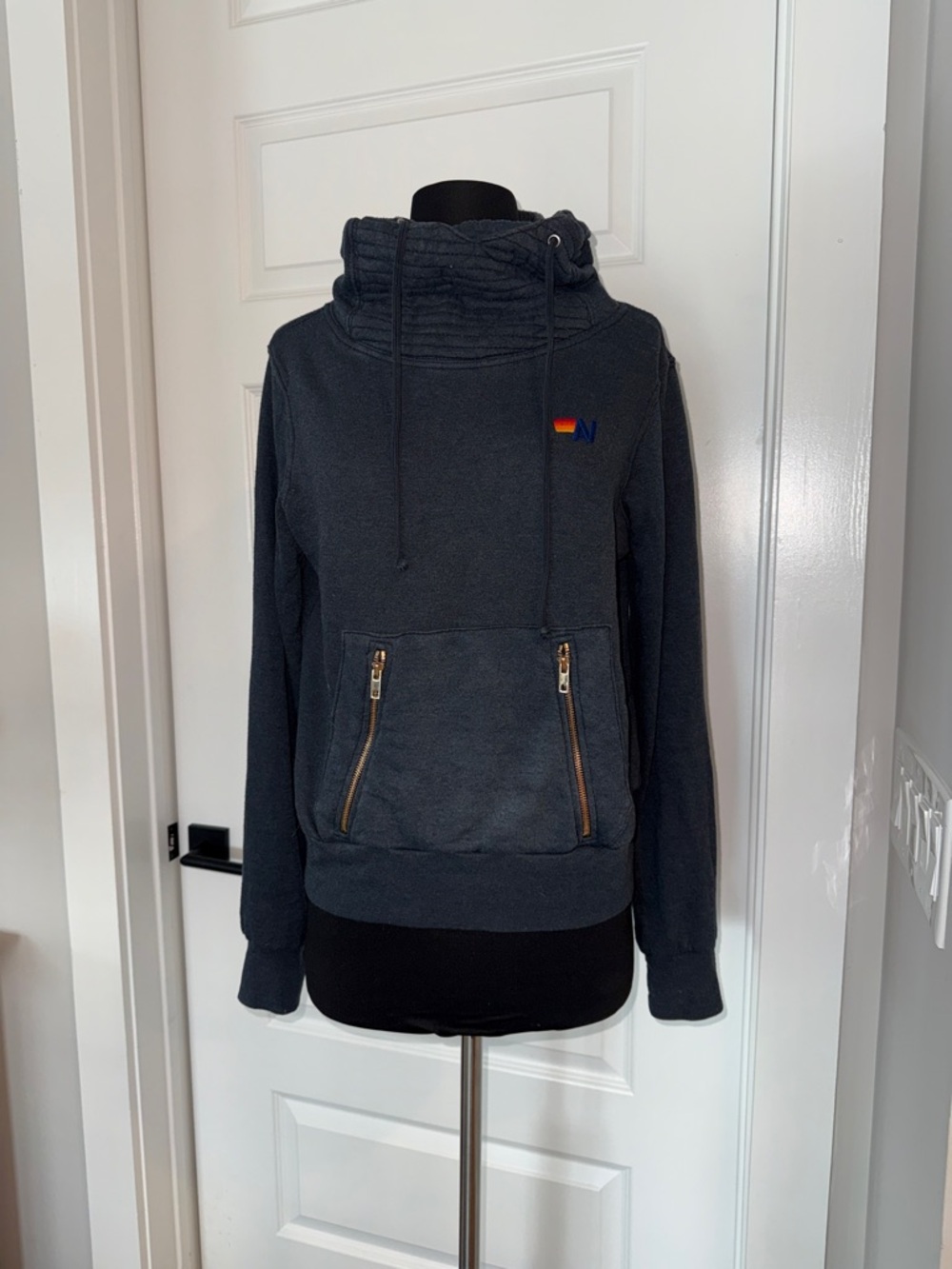 Aviator Nation Charcoal Ninja Hoodie Sz XS